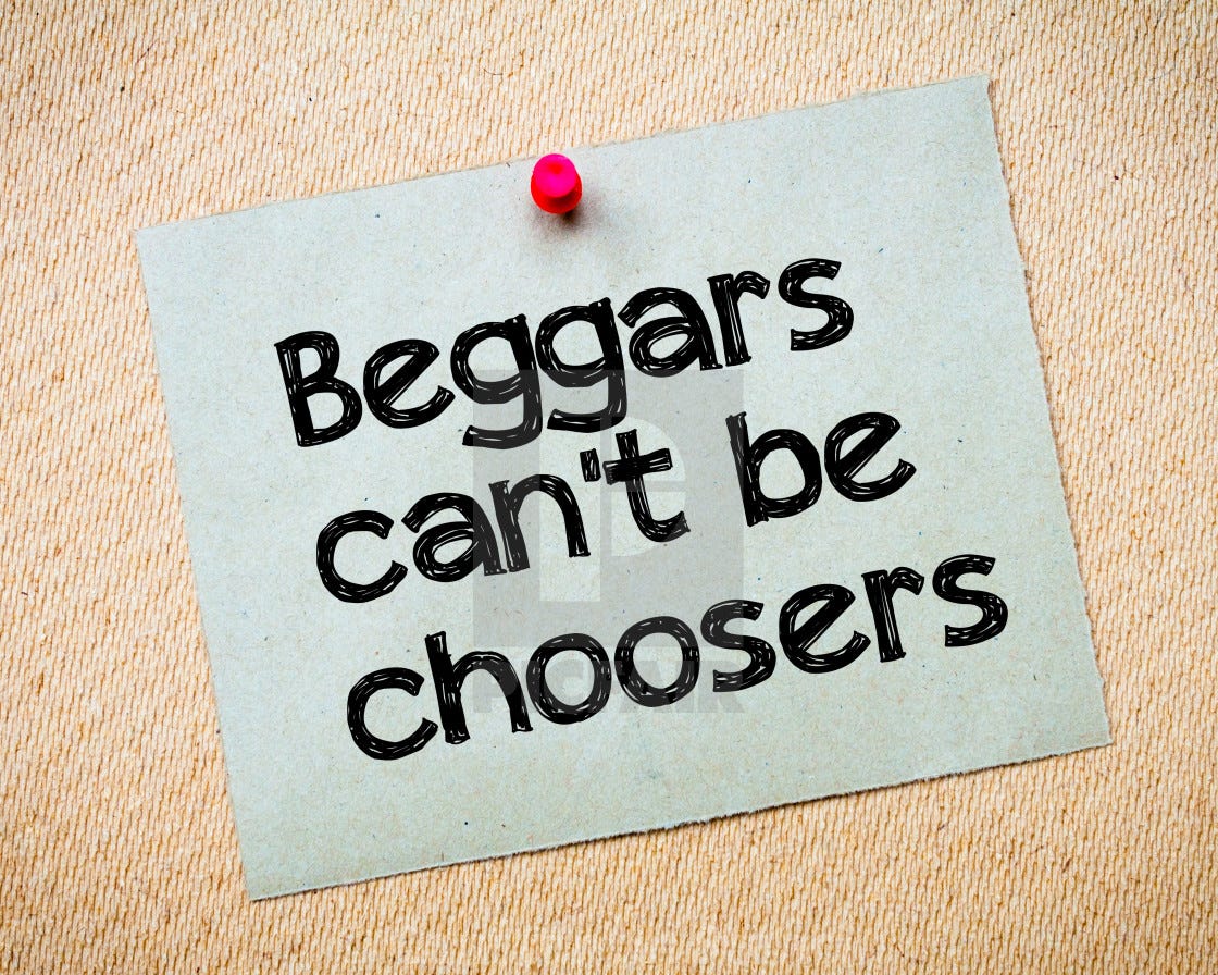 Beggars Can't Be Choosers - August 4th | manna provisions